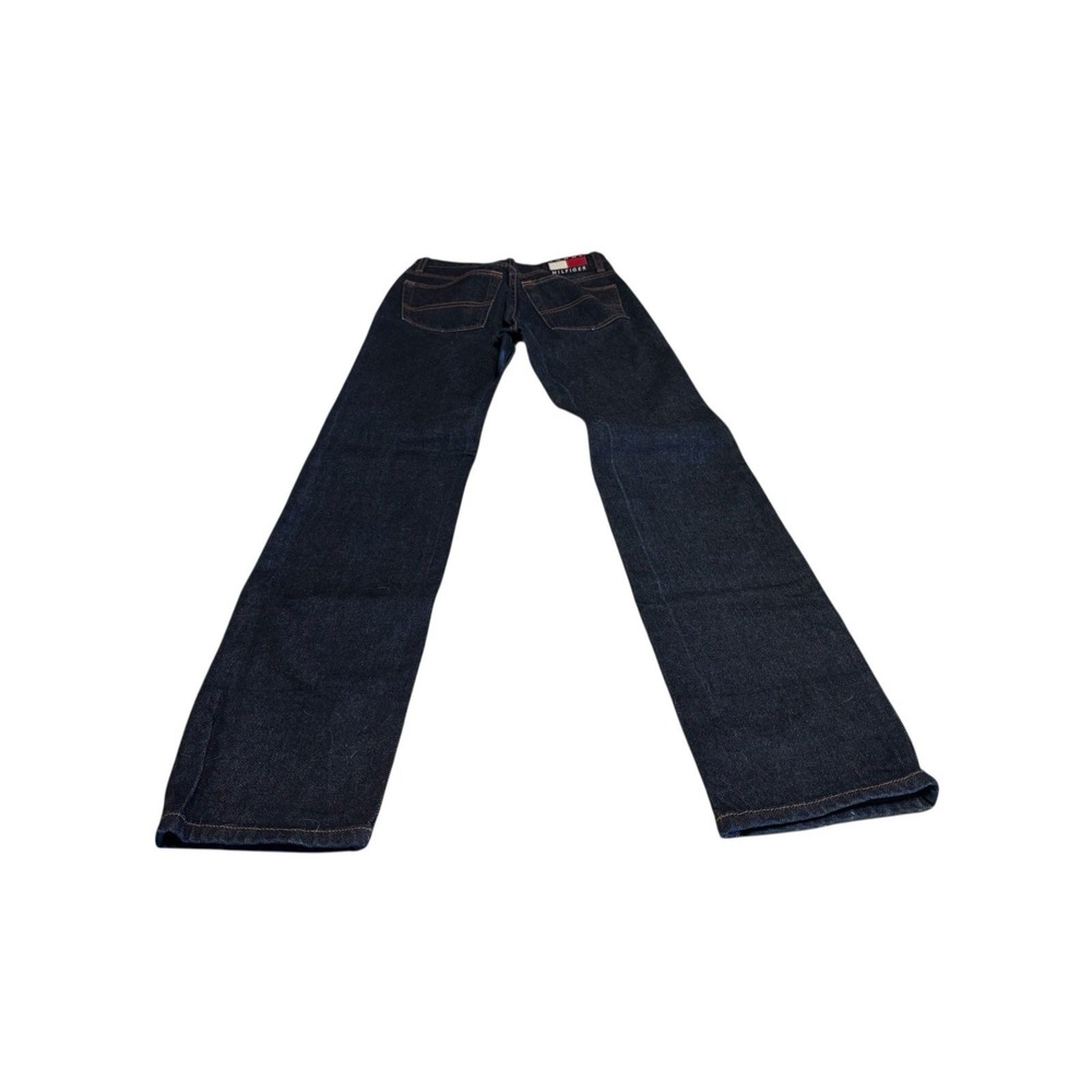 Y2K Tommy Hilfiger Dark Wash Jeans w/ Key Chain Juniors Sz 7 EXCELLENT GTubT